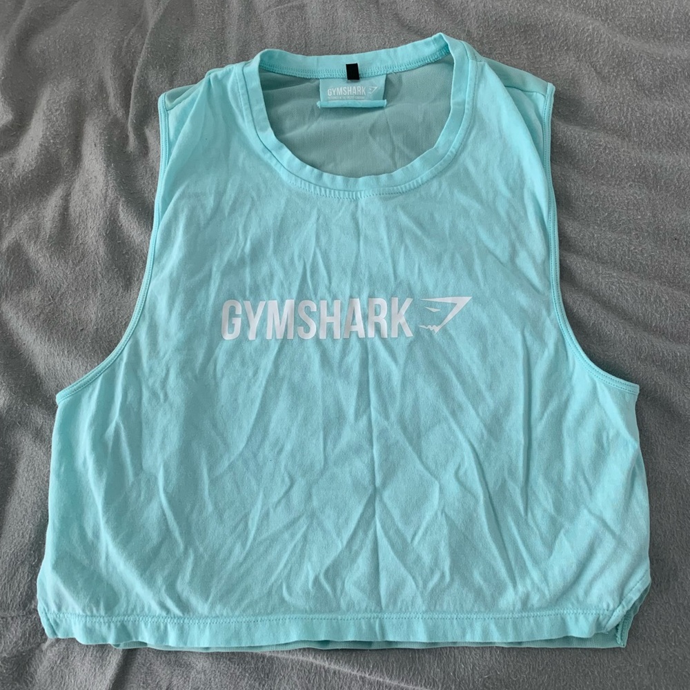 GYMSHARK CROPPED MESH TANK TOP